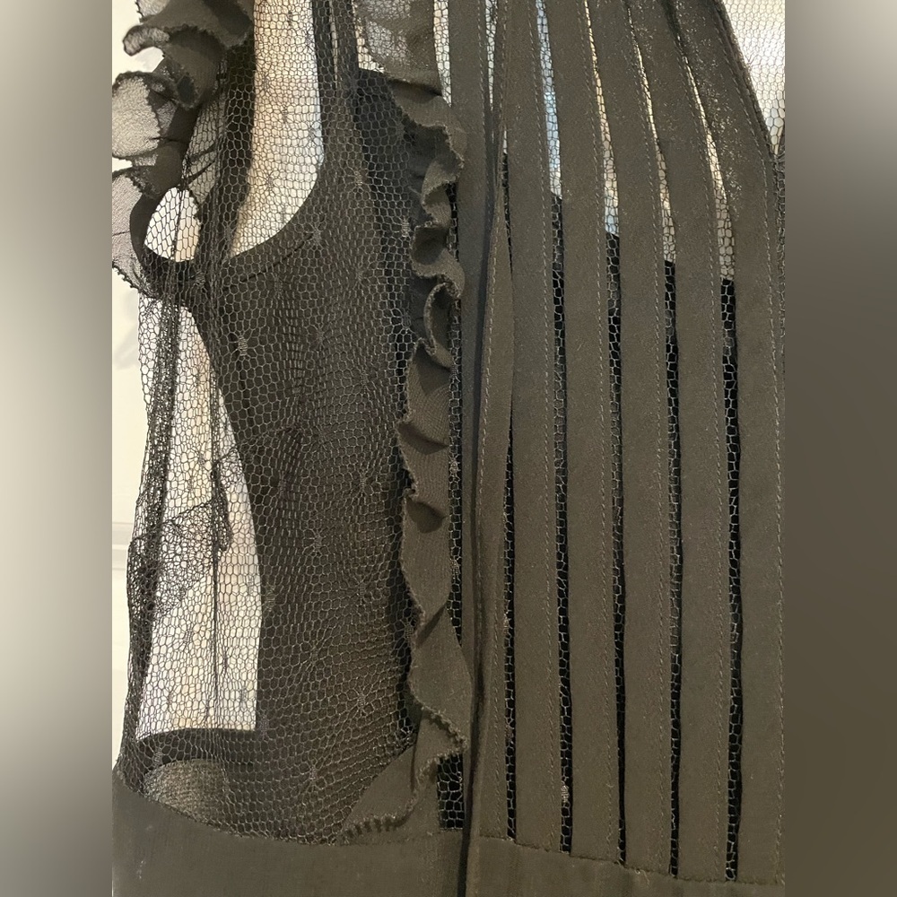 RED Valentino Sheer Trim Dress - Picture 7 of 16
